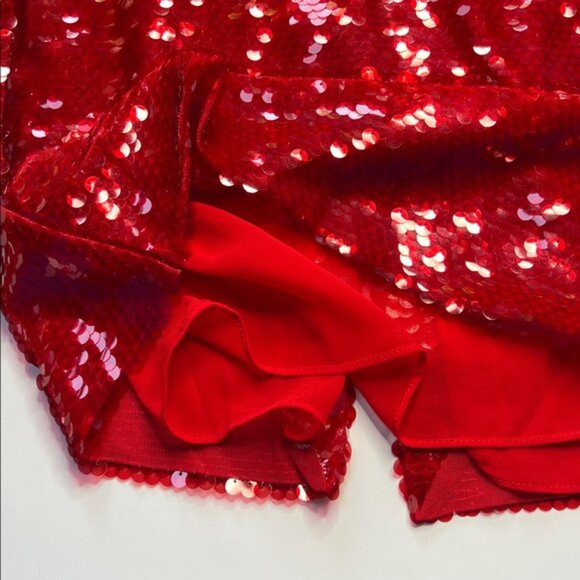 Zara Skirt SEQUIN MIDI ZW COLLECTION holiday party festive maximalism bold - Picture 12 of 16